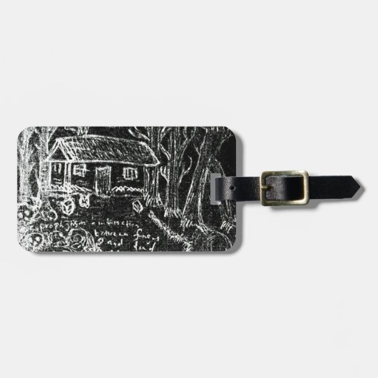 zum Happy End oder zum gebrochenen Herzen Gepäckanhänger (Vorderseite horizontal)