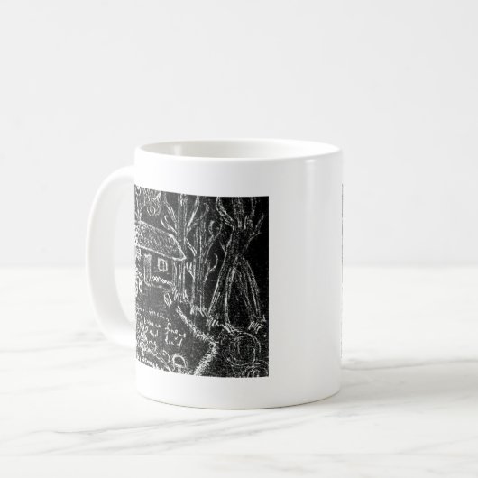 zum Happy End oder zum gebrochenen Herzen Kaffeetasse (Vorderseite Links)