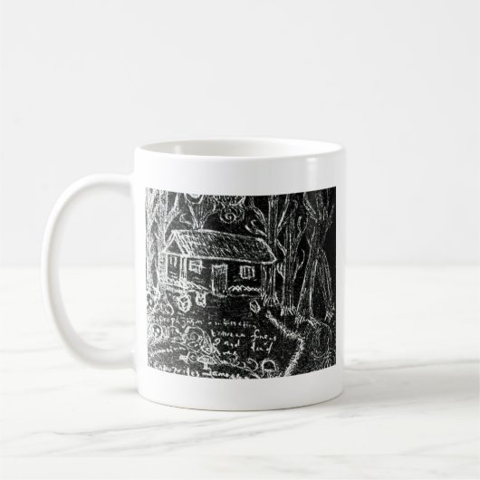 zum Happy End oder zum gebrochenen Herzen Kaffeetasse (Links)