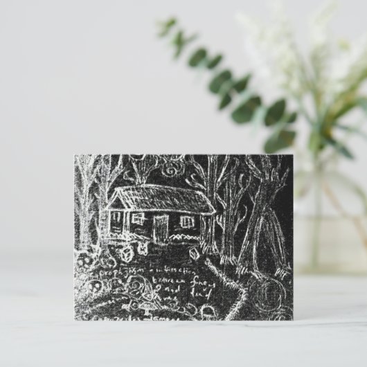 zum Happy End oder zum gebrochenen Herzen Postkarte (Stehend Vorderseite)