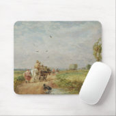 Zum Hayfield gehen, 1853 (Öl auf Millboard) Mousepad (Mit Mouse)