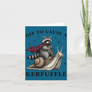 Zum Hemd Ausziehen, weil Waschbär-Meme Krawall Karte