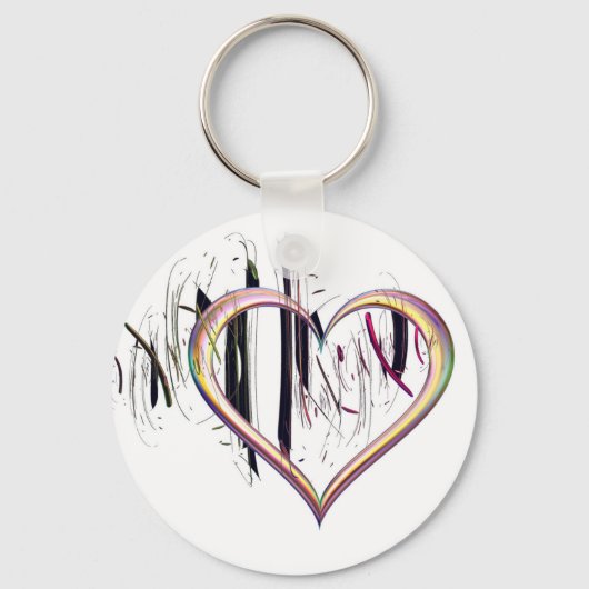 Zum Herz: True Button Key Ring Schlüsselanhänger (Vorderseite)