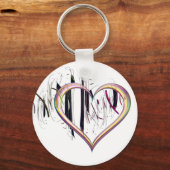 Zum Herz: True Button Key Ring Schlüsselanhänger (Vorderseite)