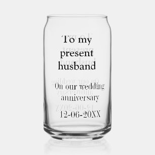 Zum Hochzeitstag meines Mannes Namen Datum hinzufü Dosenglas