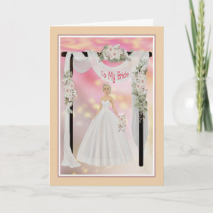Zum Hochzeitstag von Husband zu Bridge Karte