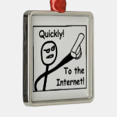 Zum Internet Ornament Aus Metall (Rechts)