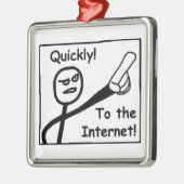 Zum Internet Ornament Aus Metall (Links)