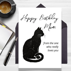Zum Katzengeburtstag von dem, der dich wirklich li Karte