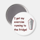 Zum Kühlschrank laufen Magnet (Vorderseite/Rückseite)