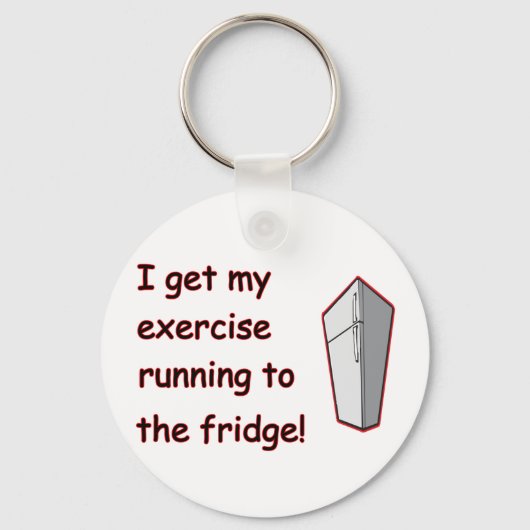 Zum Kühlschrank laufen Schlüsselanhänger (Vorderseite)