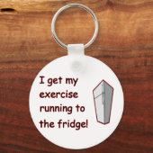 Zum Kühlschrank laufen Schlüsselanhänger (Vorderseite)