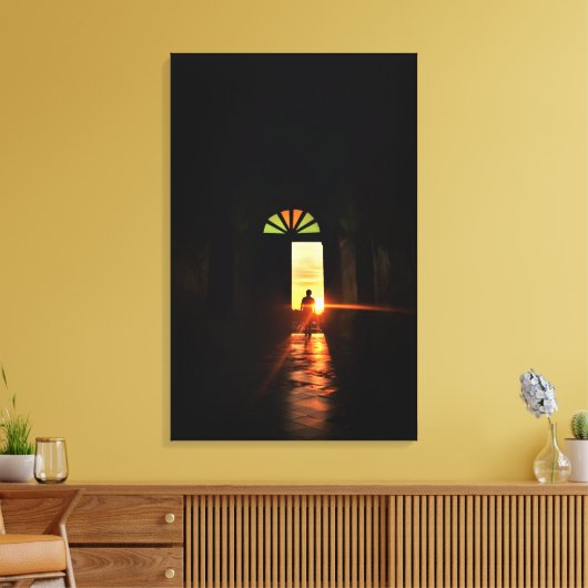 Zum Licht Leinwanddruck (Insitu (Wohnzimmer))