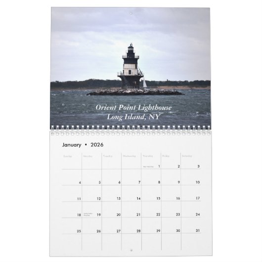 Zum Licht leuchten, einen Leuchtturmwandkalender Kalender (Jan 2026)