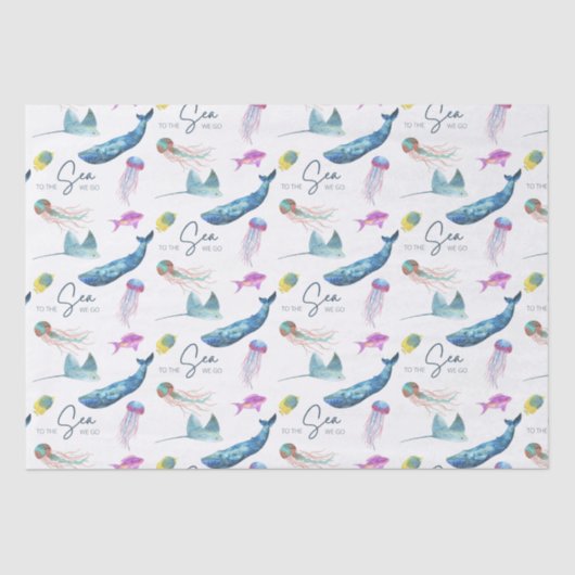 Zum Meer gehen wir Gewehrpapier Seidenpapier (Vorderseite)