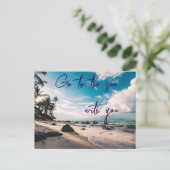 Zum Meer Postkarte (Stehend Vorderseite)