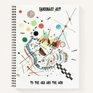 Zum Meer und zur Sonne durch Kandinsky Personalisi Notizblock