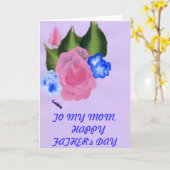 ZUM MEINEM VATERTAG MAMA-GLÜCKLICHEN KARTE (Gelbe Blume)