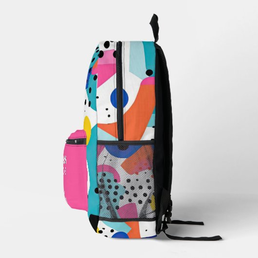 Zum menschlichen Hintergrund hinter mir - Pop Bedruckter Rucksack (Rechts)