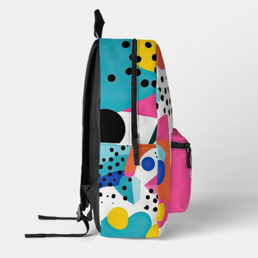 Zum menschlichen Hintergrund hinter mir - Pop Bedruckter Rucksack (Links)