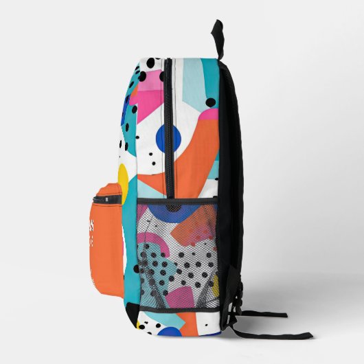 Zum menschlichen Hintergrund hinter mir - Pop Bedruckter Rucksack (Rechts)