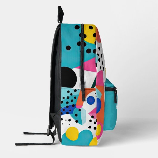 Zum menschlichen Hintergrund hinter mir - Pop Bedruckter Rucksack (Links)