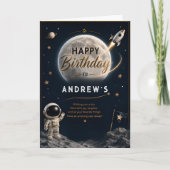 Zum Mond Geburtstag Karte (Vorderseite)