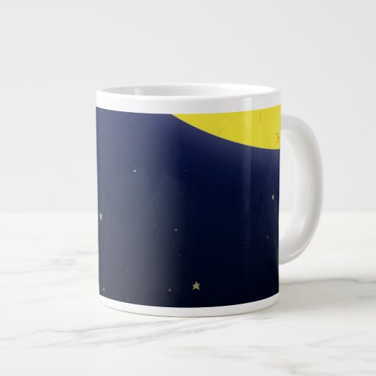 Zum Mond Jumbo-Tasse (Vorderseite Rechts)