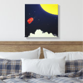 Zum Mond Leinwanddruck (Insitu (Schlafzimmer))
