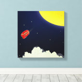 Zum Mond Leinwanddruck (Insitu (Holzboden))
