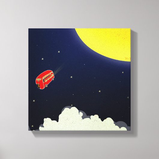 Zum Mond Leinwanddruck (Vorderseite)