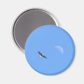 Zum Mond Magnet (Vorderseite/Rückseite)