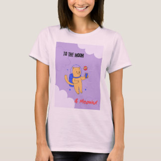 Zum Mond & Meownd T-Shirt