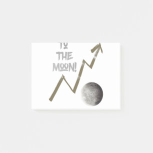 Zum Mond Post-it Klebezettel