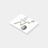 Zum Mond Post-it Klebezettel (angewinkelt)