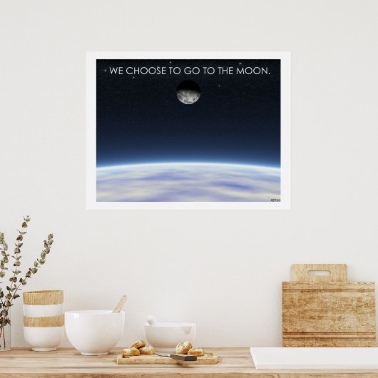 Zum Mond Poster (Küche)