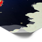 Zum Mond Poster (Ecke)