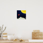 Zum Mond Poster (Küche)