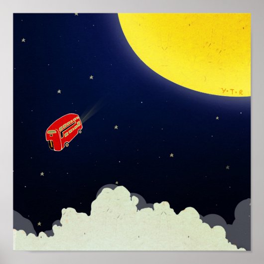 Zum Mond Poster (Vorne)