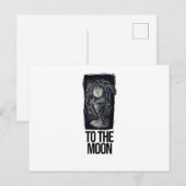 Zum Mond Postkarte (Vorne/Hinten)