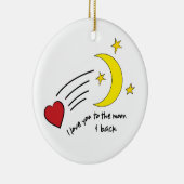 Zum Mond u. zur Rückseite Keramikornament (Rechts)