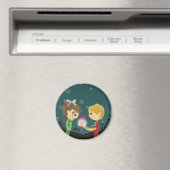 Zum Mond und zum Button Magnet (In Situ (Geschirrspüler))