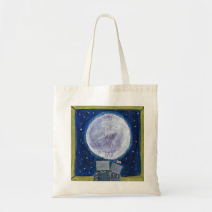 Zum Mond und zur hinteren Tasche