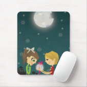 Zum Mond und zur Rückseite Mousepad (Mit Mouse)