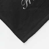 Zum Mond und zur Rückseite (personalisiert) Fleecedecke (Ecke)