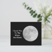 Zum Mond und zurück POSTCARD Postkarte (Stehend Vorderseite)