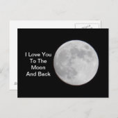 Zum Mond und zurück POSTCARD Postkarte (Vorne/Hinten)