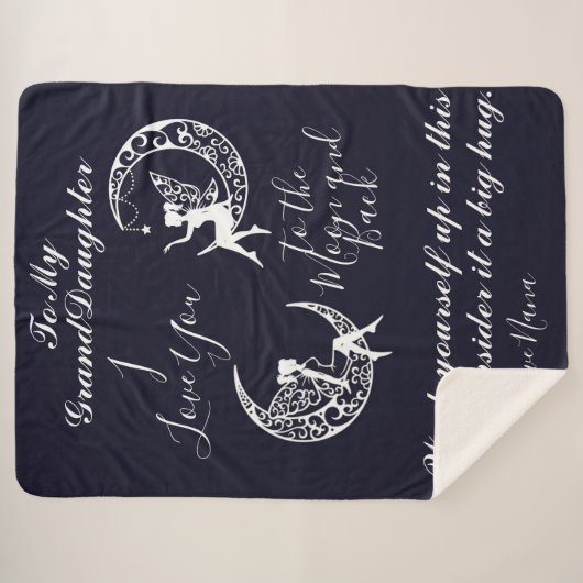 Zum Mond und zurück Sherpadecke (Vorderseite (Horizontal))