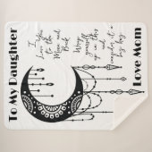 Zum Mond und zurück zum Sherpa-Decken Sherpadecke (Vorderseite (Horizontal))