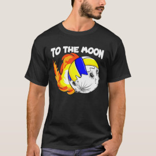 Zum Mond Volleyball-Spieler Volleyball Sport Fi T-Shirt